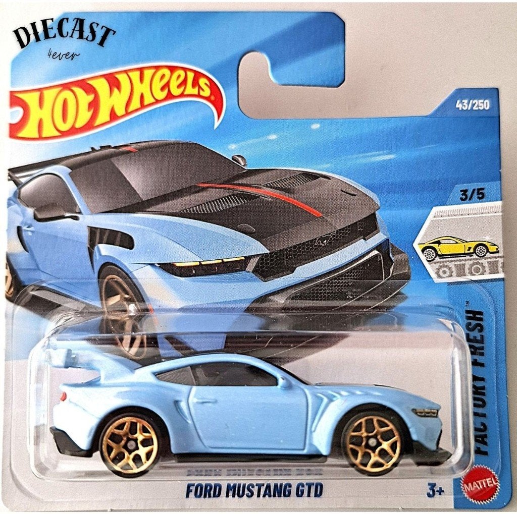 Hot Wheels Ford Mustang GTD, Baby Blue, Ophalen, Nieuw, Auto
