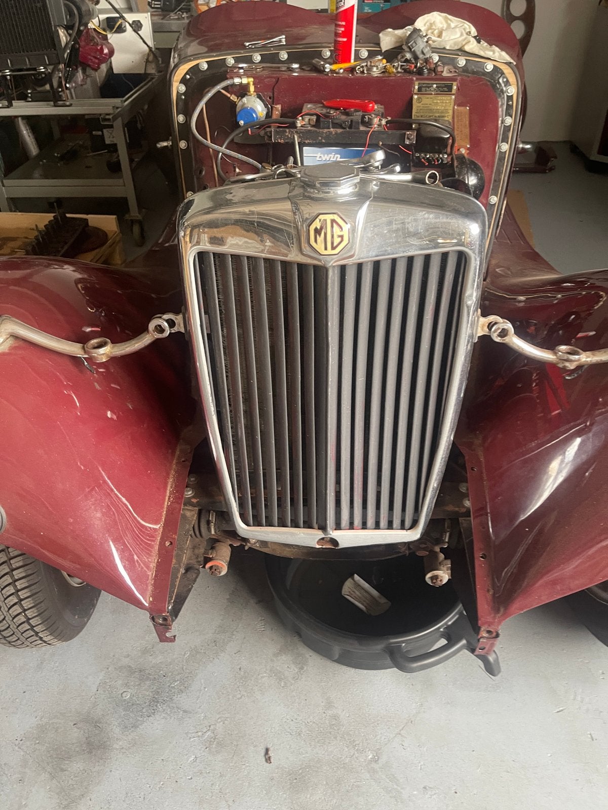 MG grill met radiator - goede staat, Ophalen, Gebruikt, MG