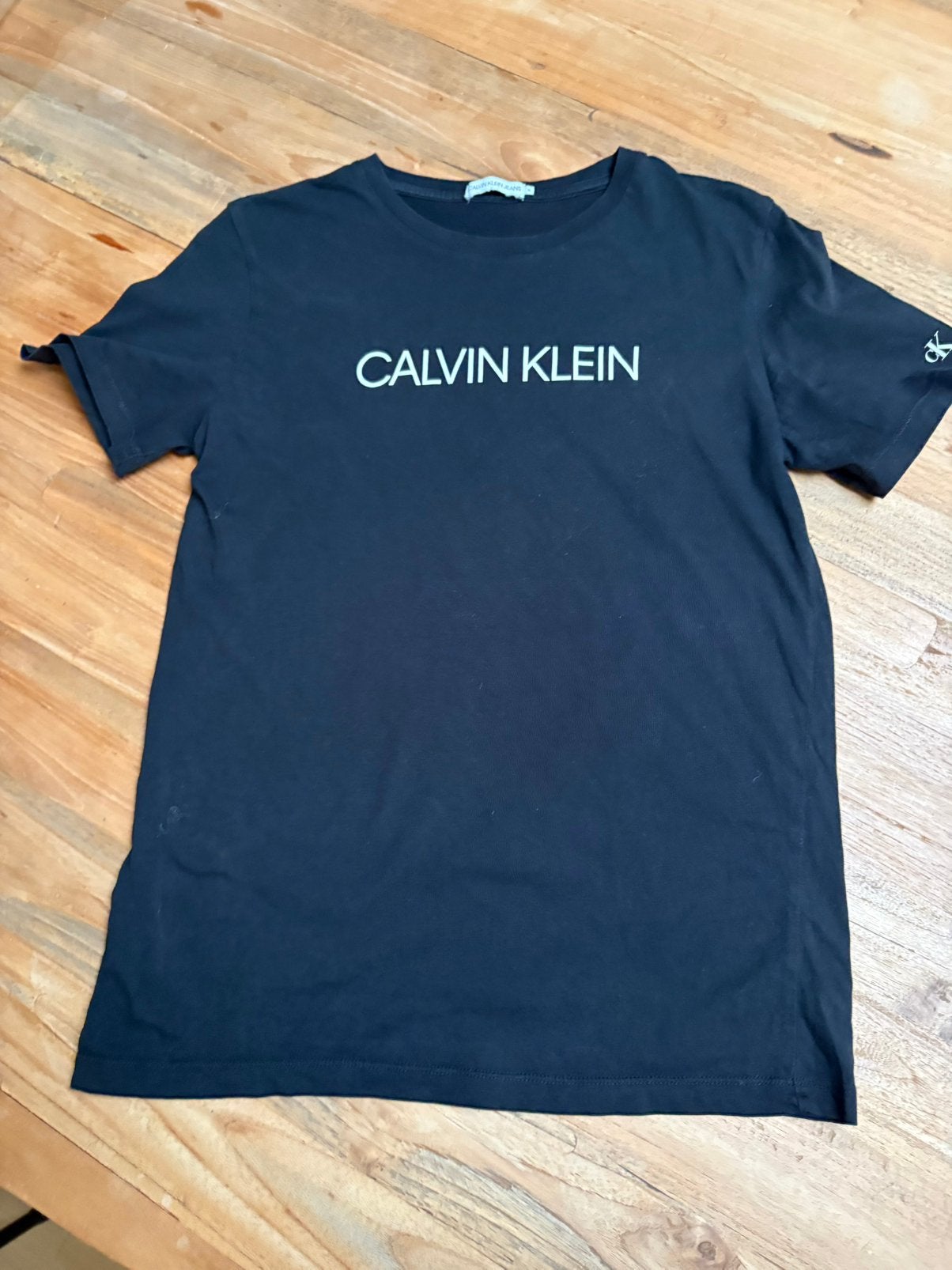ZGAN zwart shirt van Calvin Klein maat 164, Ophalen of Verzenden, Zo goed als nieuw