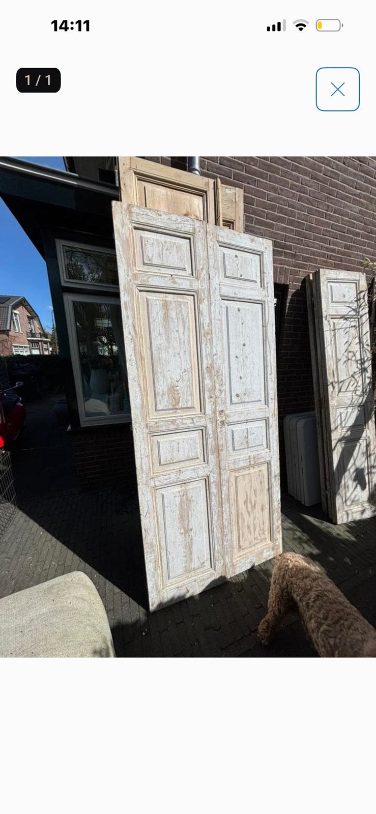 Oude deuren paneeldeuren kastdeuren, Ophalen