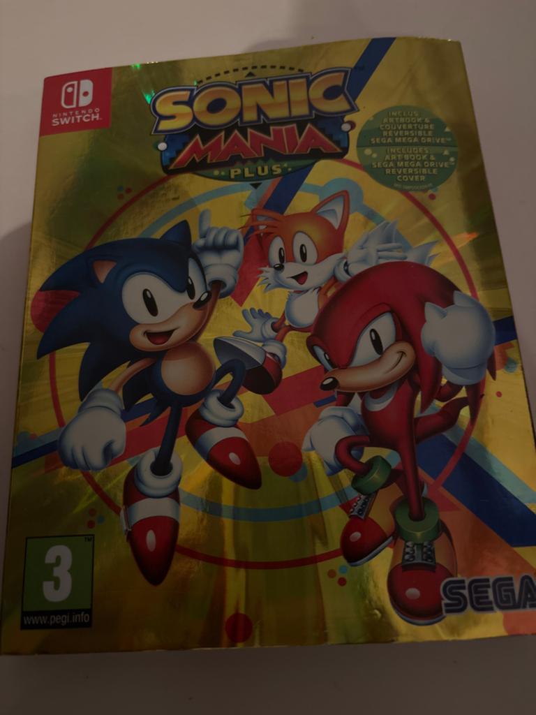 Sonic Mania Plus Nintendo Switch (incl. artbook), 1 speler, Ophalen of Verzenden, Zo goed als nieuw, Vanaf 3 jaar