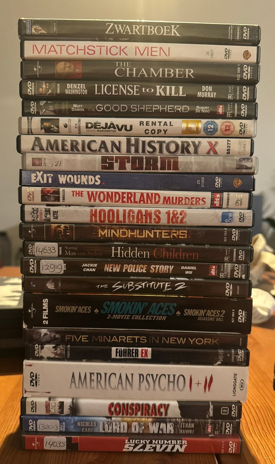 Partij 22 actie / thriller / misdaad DVD’s, Vanaf 16 jaar, Ophalen, Zo goed als nieuw, Overige genres