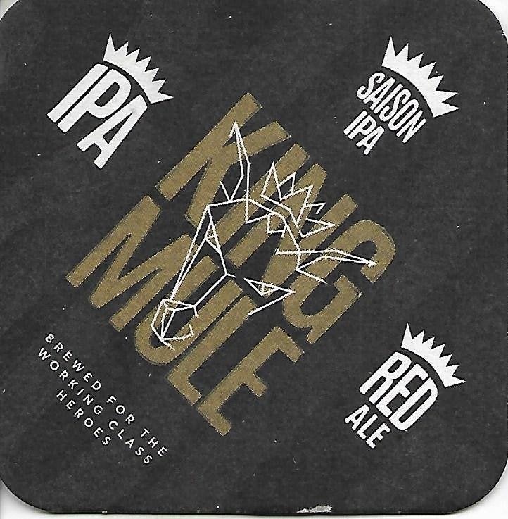 King Mule Ipa, Verzamelen, Biermerken, Ophalen of Verzenden, Zo goed als nieuw, Viltje(s), Overige merken