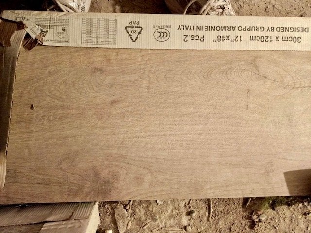 BIEDEN : Mooie Houtlook Buiten Tegels - Keramisch, Ophalen, 60 cm of meer, Keramiek, Nieuw