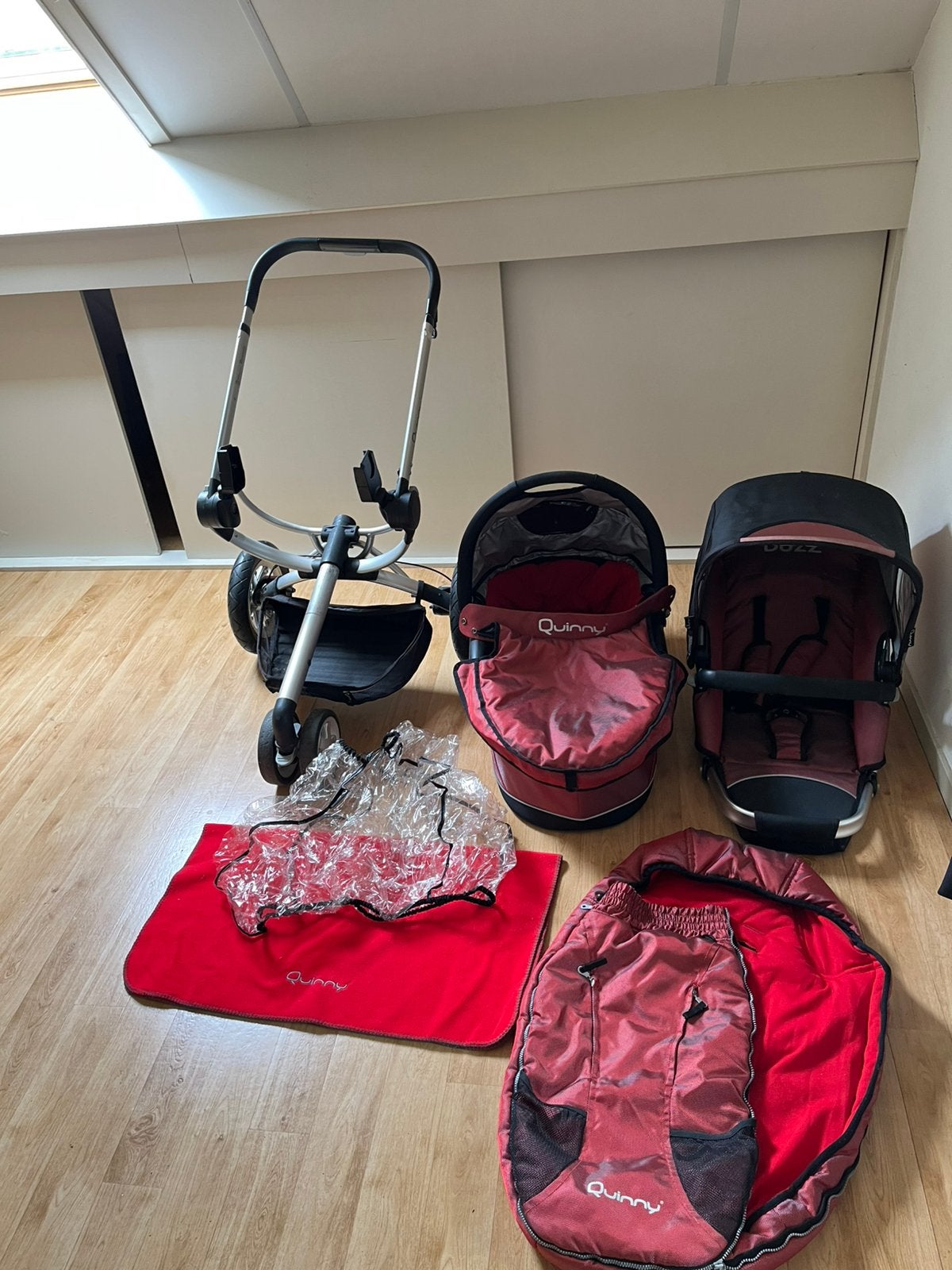 Kinder en wandel wagen in 1 quinny, Gebruikt, Luchtbanden, Combiwagen, Quinny