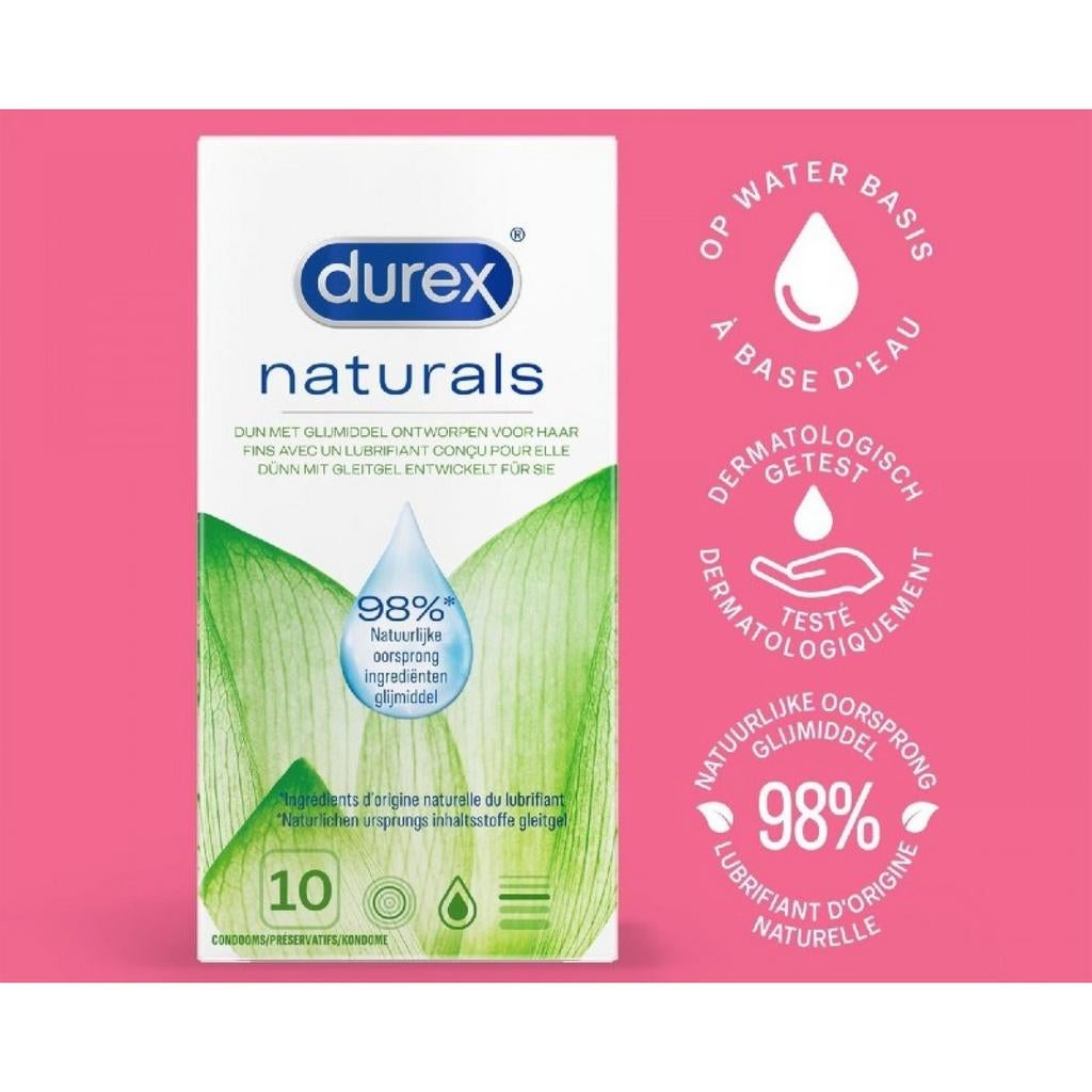 NL Durex Naturals condooms - 10 stuks in doos, Ophalen