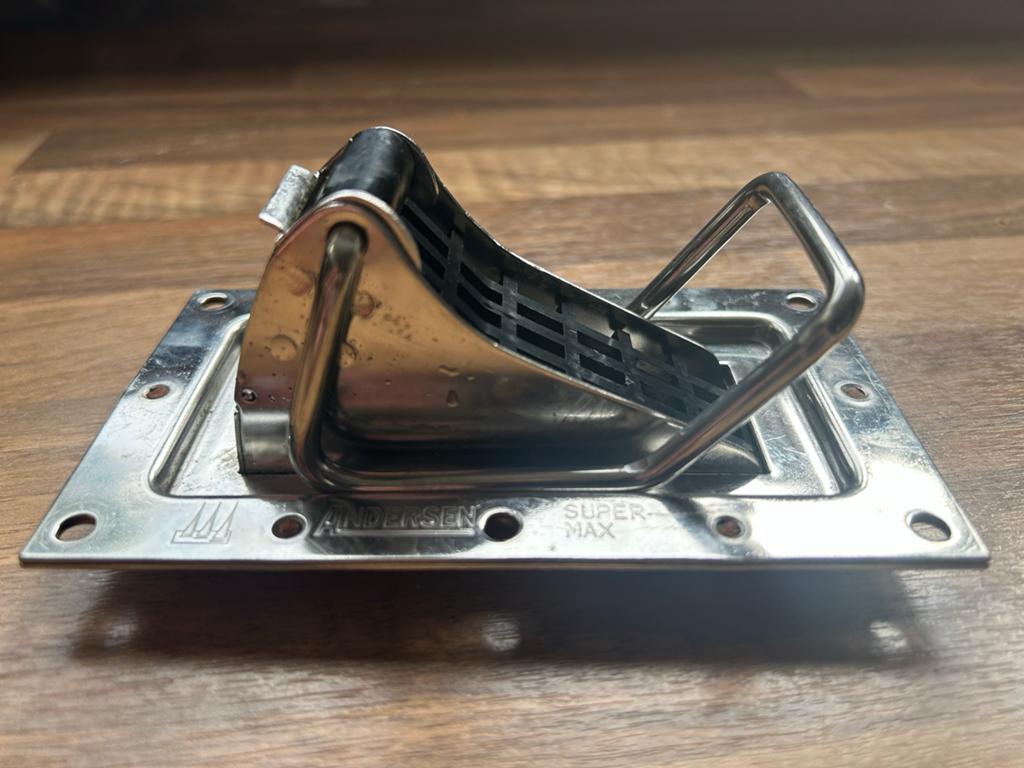 RVS Zelflozer voor zeilboot, 130x80mm, zo goed als nieuw, Watersport en Boten, Ophalen of Verzenden, Zo goed als nieuw, Overige typen