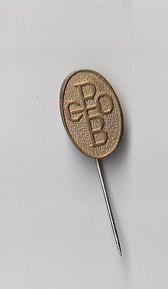 volmetaal onbekende speld CPOB of COPB, Ophalen of Verzenden, Gebruikt, Overige onderwerpen, Speldje of Pin