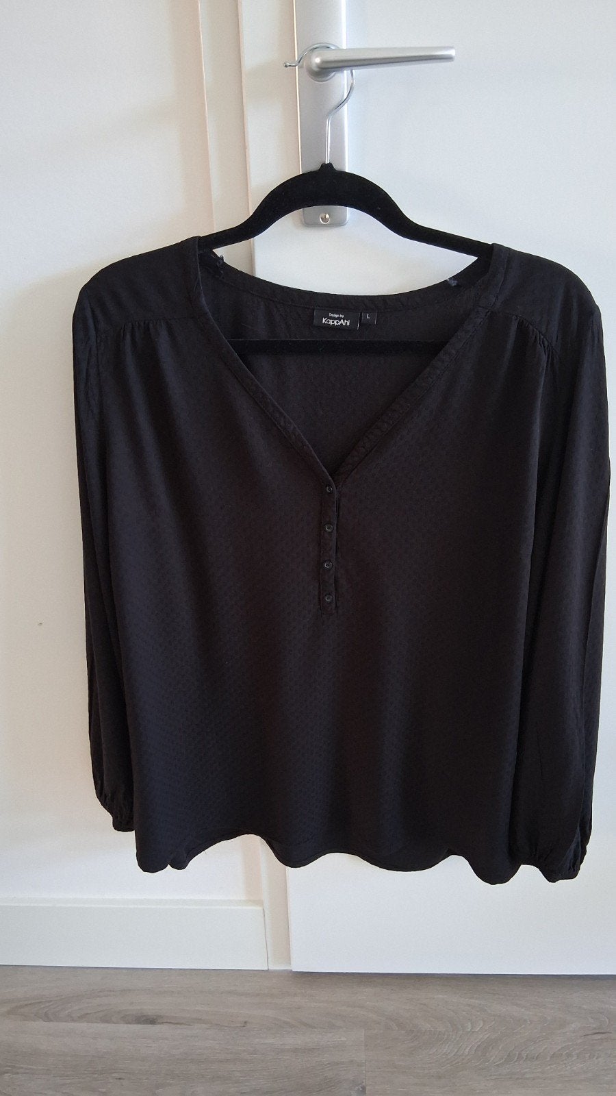 Brocante zwarte top KappAhl mt L € 5, KappAhl, Ophalen of Verzenden, Gedragen, Zwart
