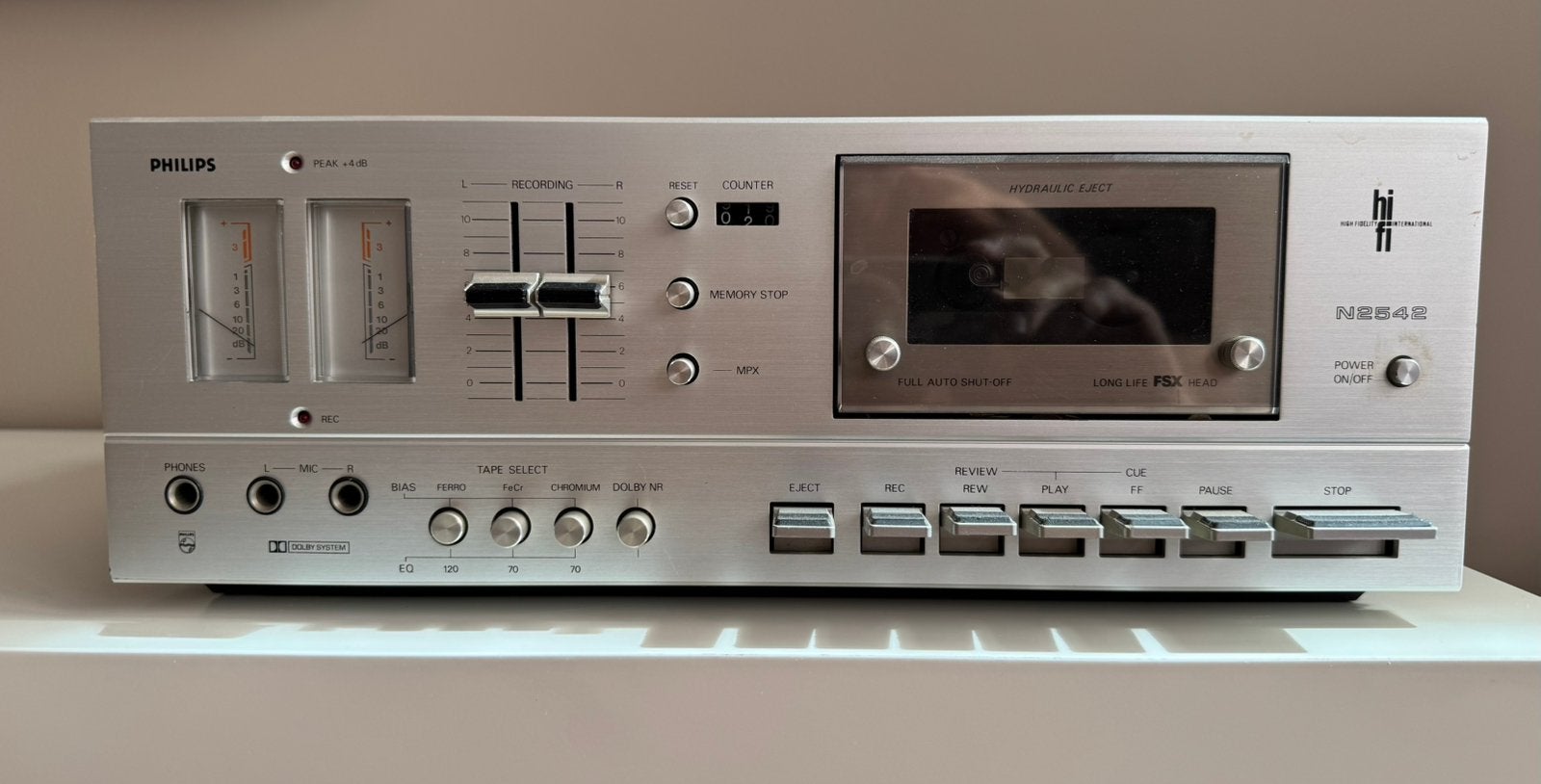 Philips N2542 cassettedeck, Ophalen, Enkel, Philips