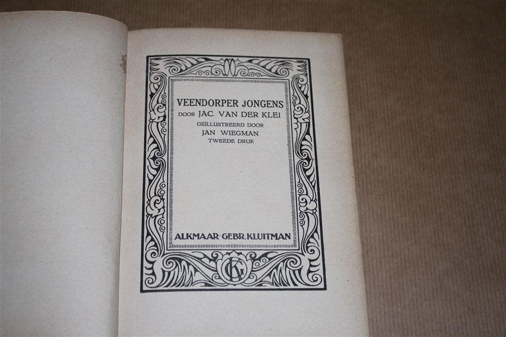 Veendorper jongens. Jac. van der Klei 1928., Boeken, Ophalen of Verzenden, Gelezen