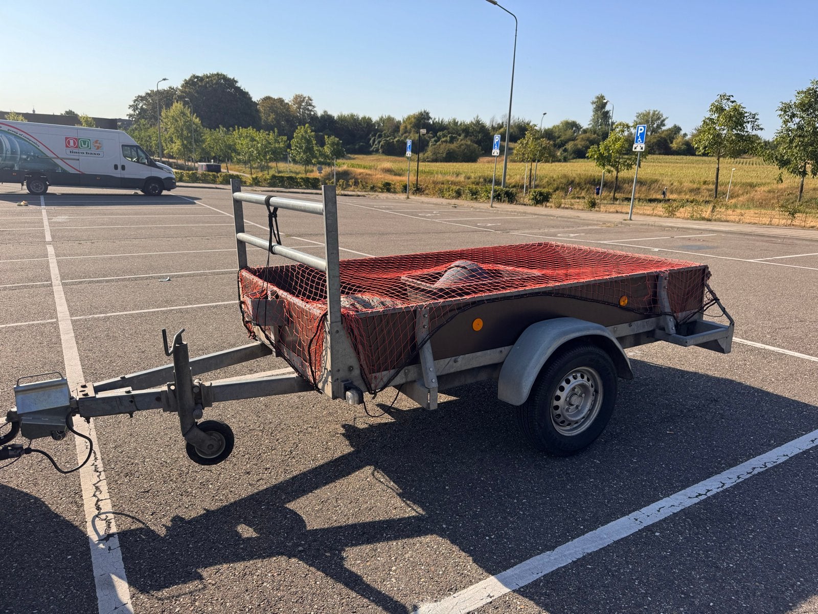 Aanhangwagen, grote bak zonder kenteken, Auto diversen, Aanhangers en Bagagewagens, Ophalen of Verzenden, Gebruikt