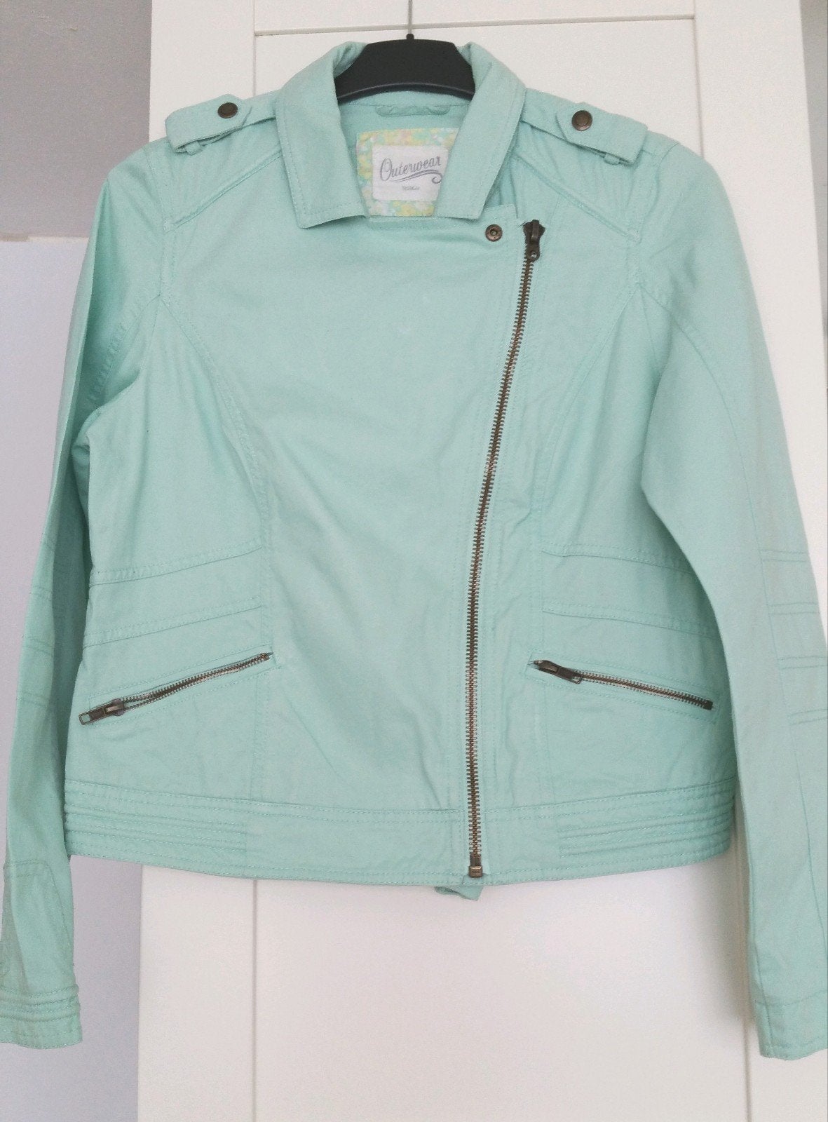Yessica bikerjack mintgroen maat 40, Kleding | Dames, Maat 38/40 (M), Yessica, Ophalen of Verzenden, Zo goed als nieuw