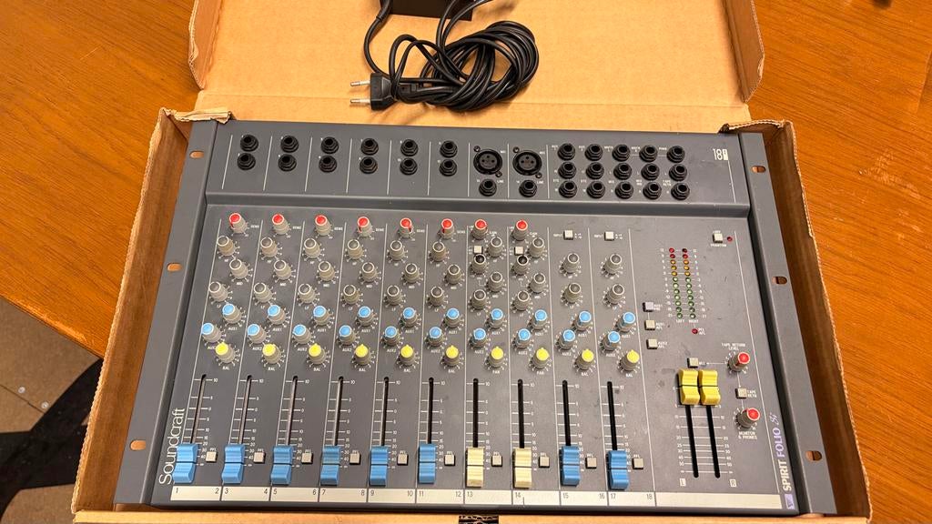 Soundcraft Spirit Folio SI Mengpaneel (10 kanalen), Muziek en Instrumenten, Ophalen of Verzenden, Gebruikt, 5 tot 10 kanalen, Microfooningang