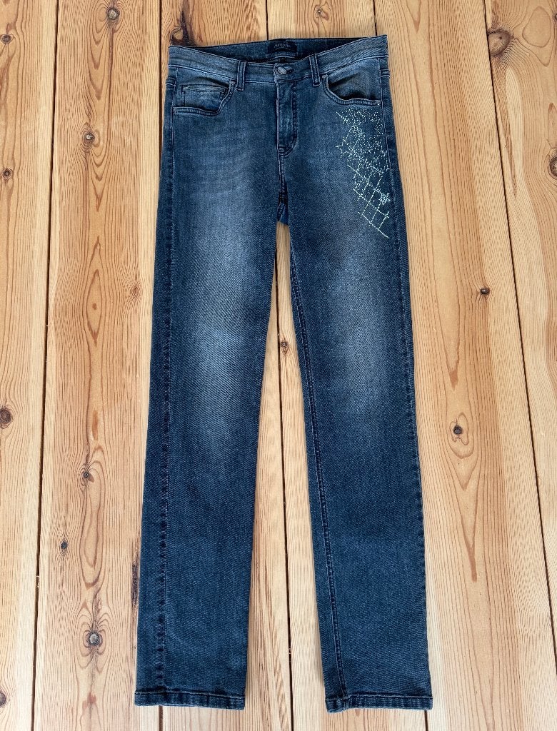 Broek / Jeans Angels - Grijs Zwart - Maat 36 / Small, Ophalen of Verzenden, Zo goed als nieuw, Grijs, W28 - W29 (confectie 36)