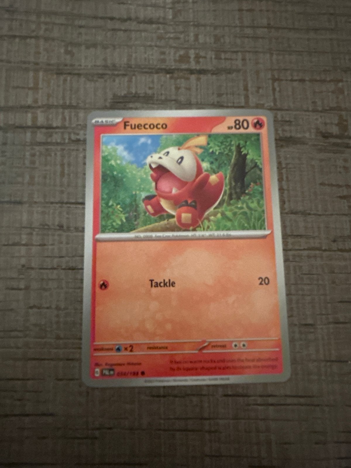 Pokémon Kaart Fuecoco 036/198 Scarlet & Violet, Ophalen of Verzenden, Zo goed als nieuw, Losse kaart