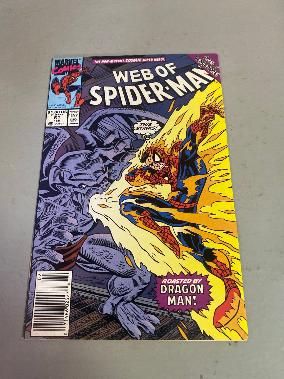 Web of Spider-Man #61 - Dragon Man, Boeken, Eén comic, Ophalen of Verzenden, Zo goed als nieuw, Amerika