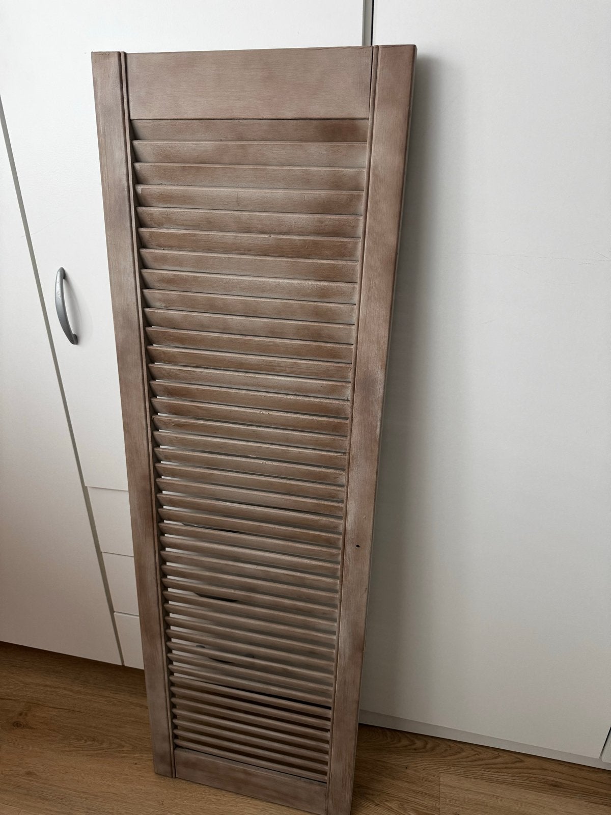 Houten Louvredeur - 122x38 cm, Ophalen, Gebruikt, Minder dan 80 cm, Overige typen