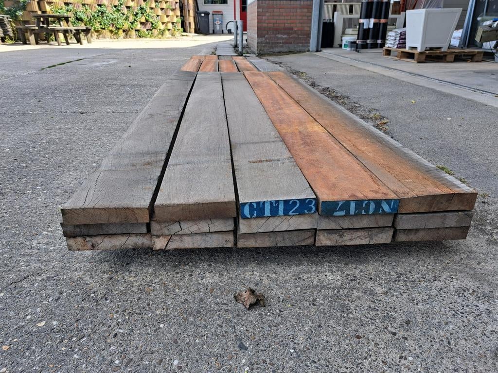 hardhout 4x20 ruw, Tuin en Terras, Ophalen, Planken, Nieuw, Hardhout