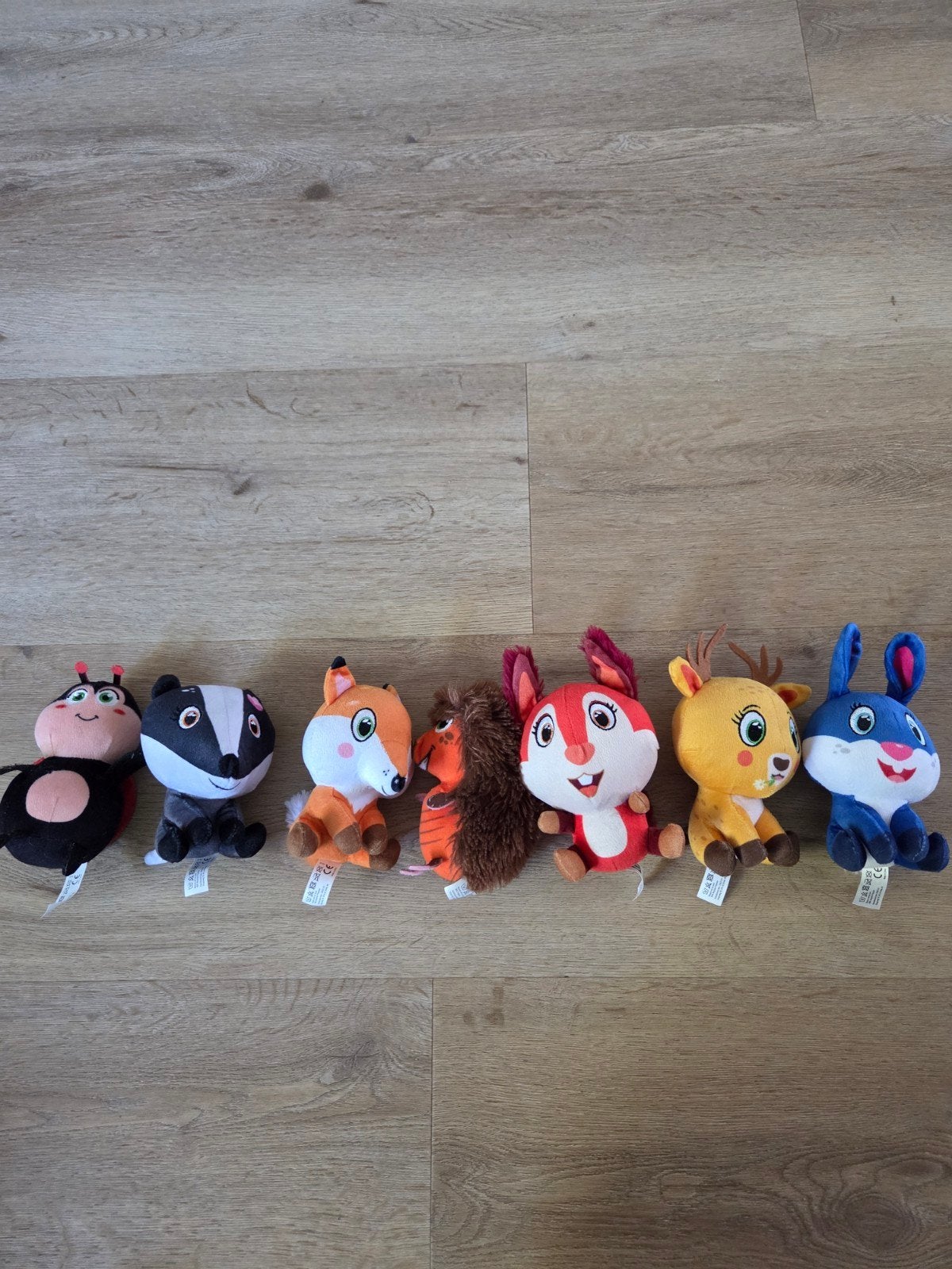 Leuke knuffels van verschillende dieren, Ophalen, Gebruikt, Zwart, Met label