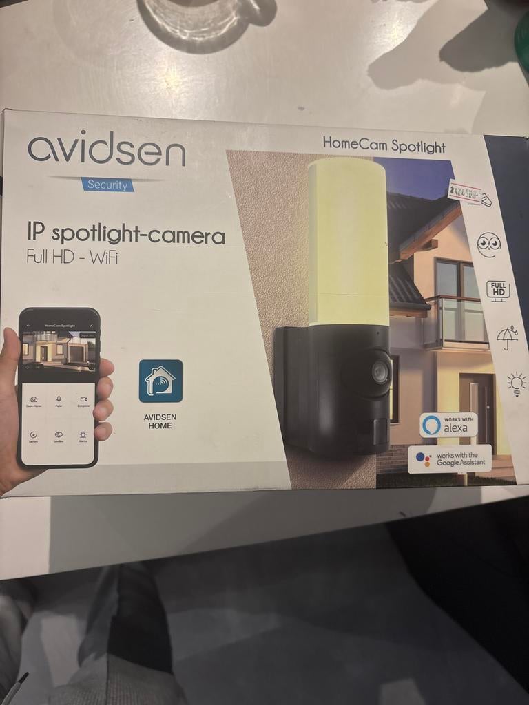 Avidsen HomeCam Spotlight IP-spotlight-camera, Ophalen of Verzenden, Nieuw, Buitencamera