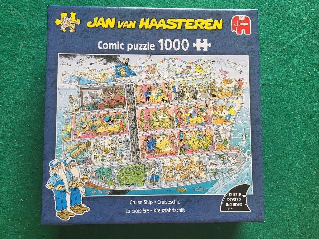 Jan van Haasteren - Cruiseschip - 1000 stukjes, Ophalen of Verzenden, 500 t/m 1500 stukjes, Zo goed als nieuw, Legpuzzel