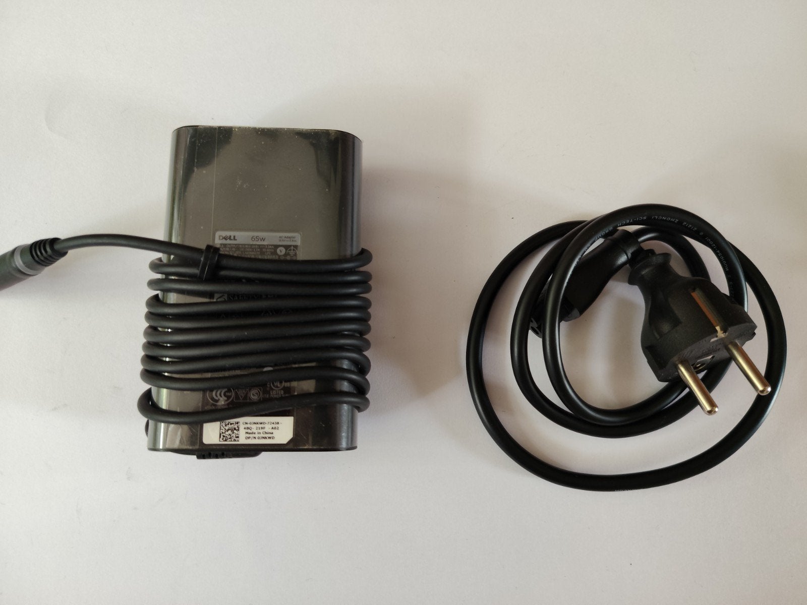 Dell 65W AC Adapter Oplader (LA65NM130), Computers en Software, Ophalen of Verzenden, Gebruikt, Dell