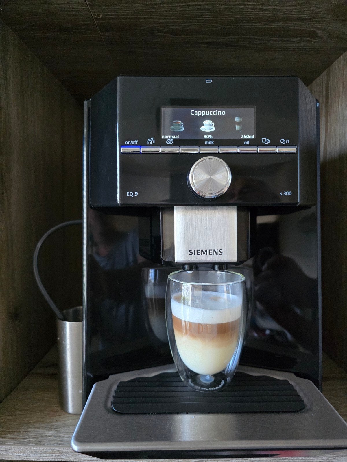 SIEMENS EQ.9 S300 RVS, Witgoed en Apparatuur, Ophalen of Verzenden, Koffiemachine, Gemalen koffie