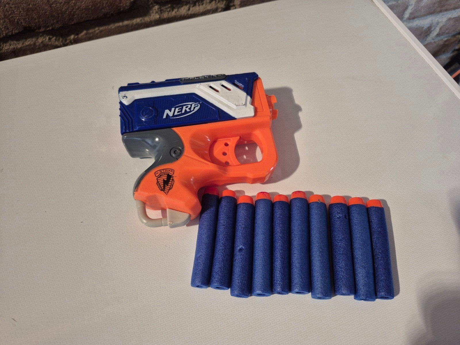 Nerf Gun N-Strike Reflex I X - 1 met pijltjes pistool, Ophalen of Verzenden, Zo goed als nieuw