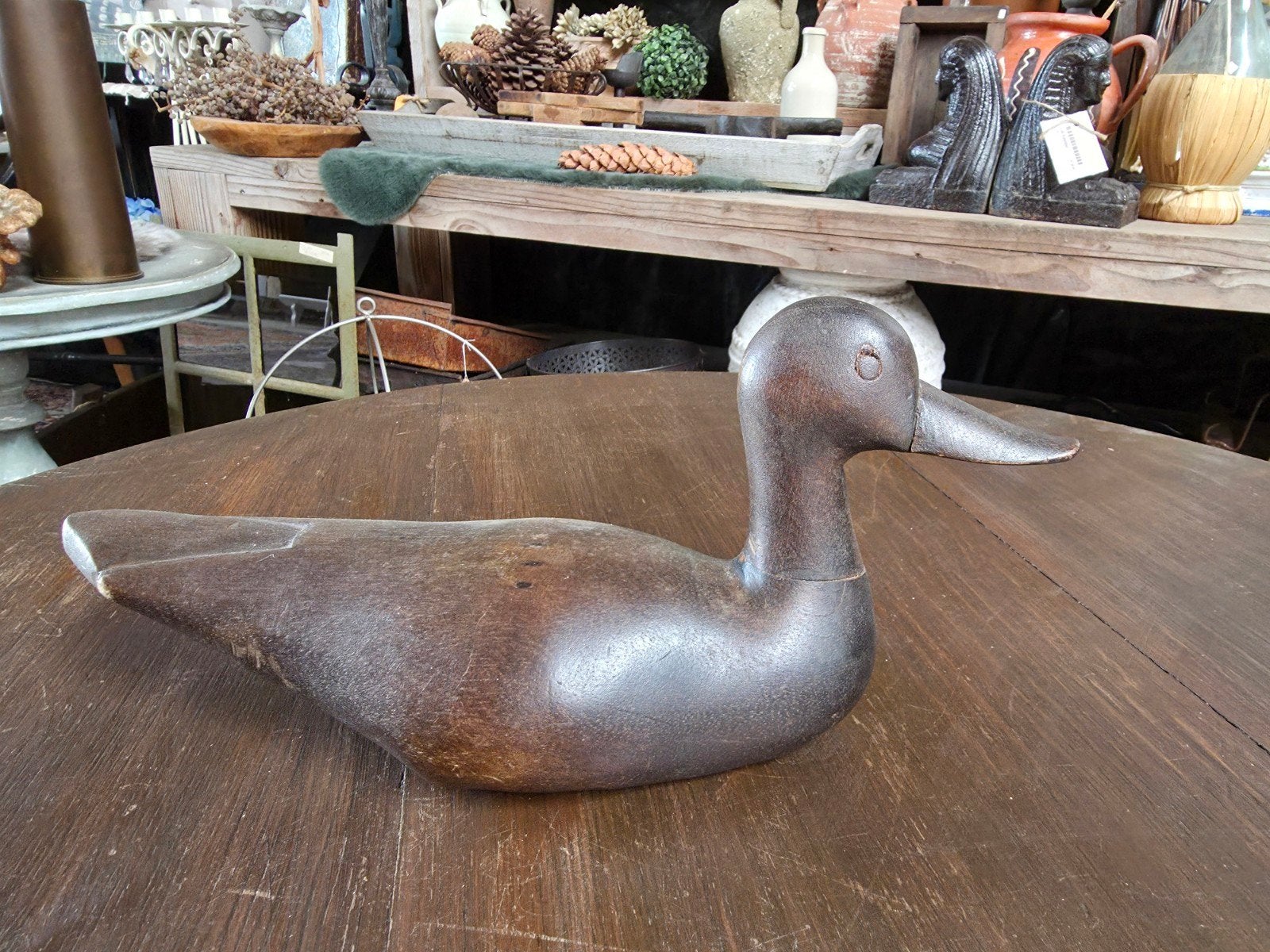 brocante houten lokeend, Ophalen of Verzenden