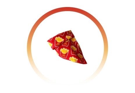 Hond/kat huisdier McDonalds FRIETJES BANDANA limited edition, Verzenden, Nieuw, Halsband