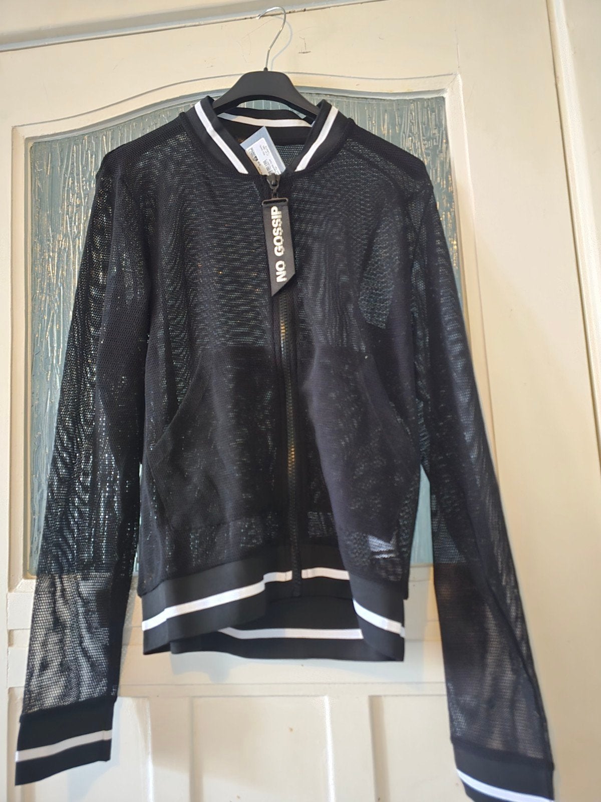 Zwarte mesh jack van No Gossip, maat M, Kleding | Dames, Maat 38/40 (M), No Gossip, Zwart, Nieuw