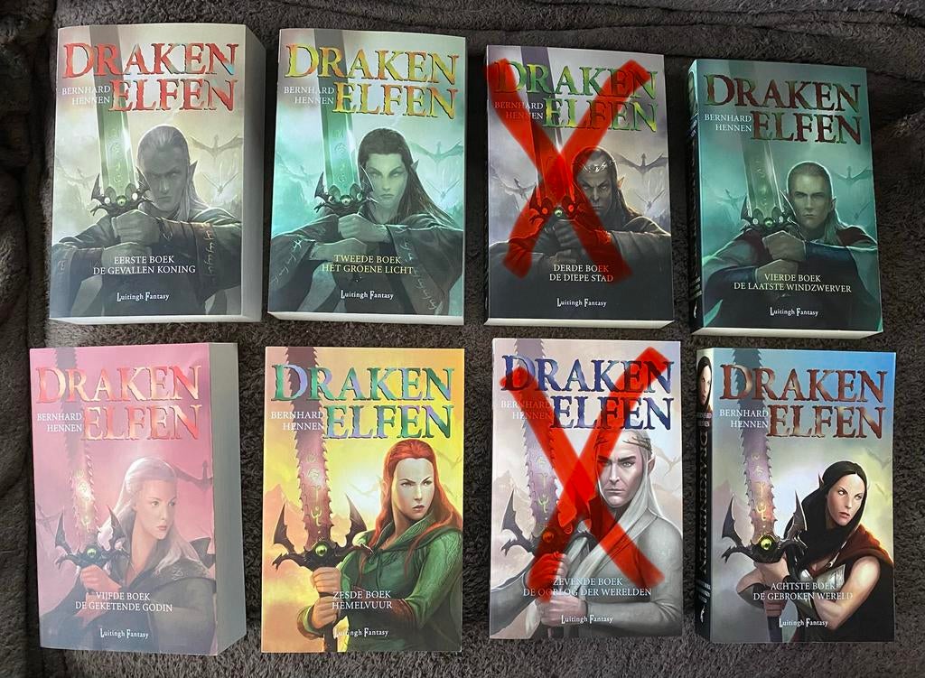 Boeken - Bernhard Hennen - Drakenelfen 1,2,5 & 8, Boeken, Ophalen of Verzenden, Zo goed als nieuw