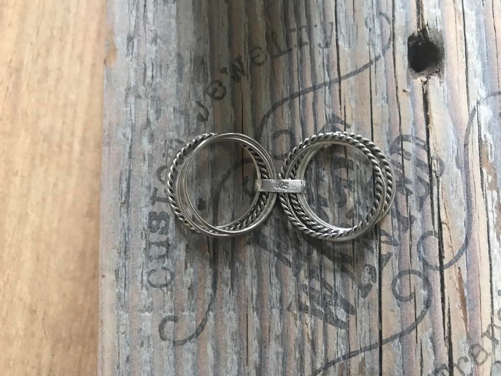 Moost wanted zilveren ring 9 in 1, Verzenden, Nieuw, 17 tot 18, Dame