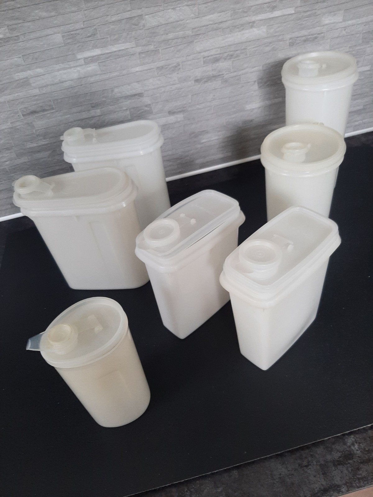 Tupperware voorraadbussen bewaarbussen strooibussen VA.PRIJS, Ophalen of Verzenden, Gebruikt, Overige typen