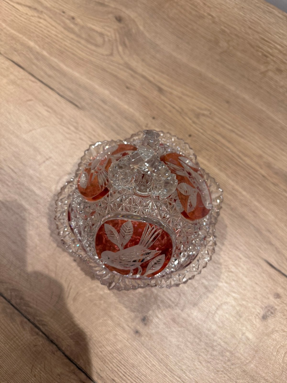 Gaaf bohemia crystal Dekselschaal van kristal te koop, Ophalen of Verzenden