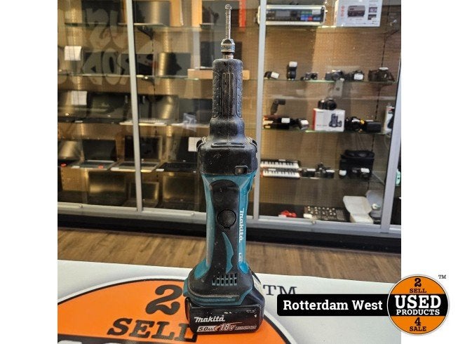 Makita DGD800Z Accu Rechte Slijper 18V + Accu, Makita, Zo goed als nieuw, Support@makita.com, Makita Corporation, 3-11-8, Sumiyoshi-cho, 
Anjo, Aichi 446-8502
Japan