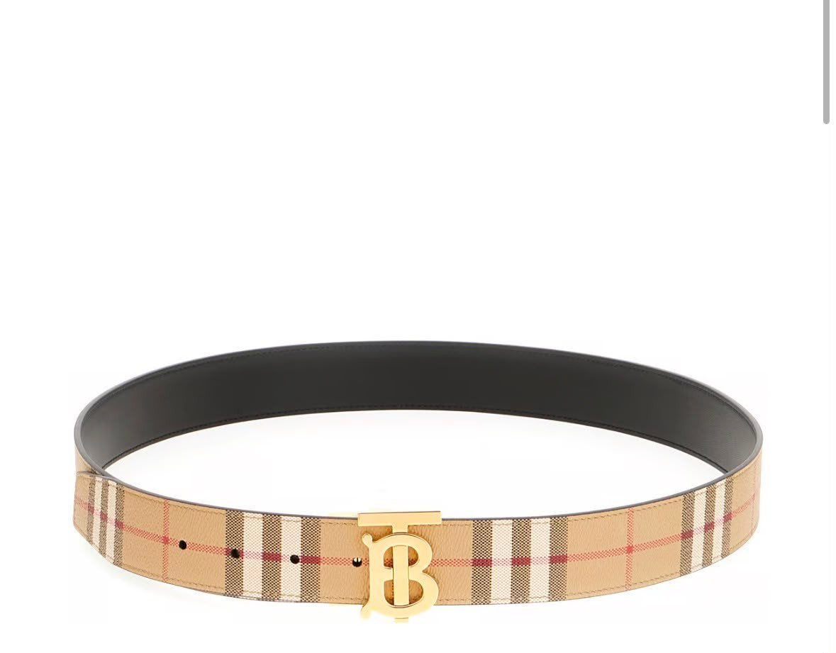 Burberry TB Monogram Check Riem - Nieuw, Kleding | Dames, Riemen en Ceinturen, Overige kleuren, Echt leder, Nieuw, Heupriem
