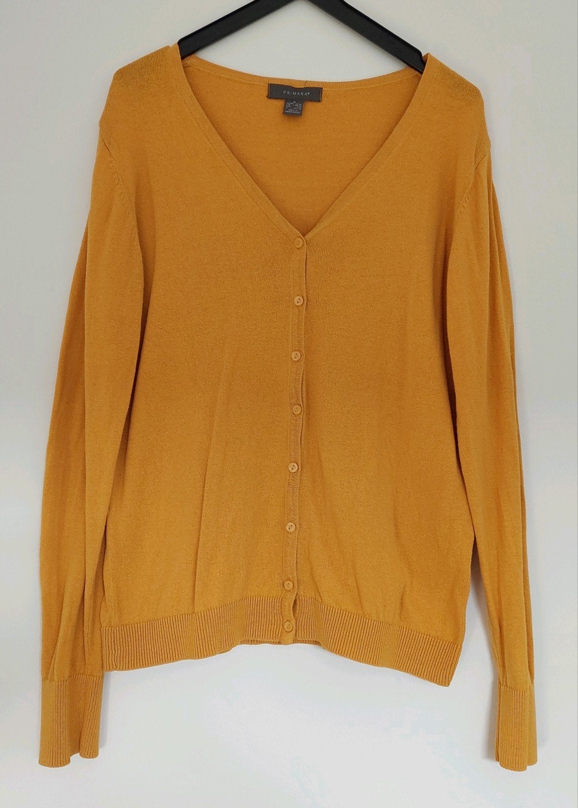 Oker geel vest maat M lange mouwen Primark knopen lente, Maat 38/40 (M), Primark, Geel, Ophalen of Verzenden