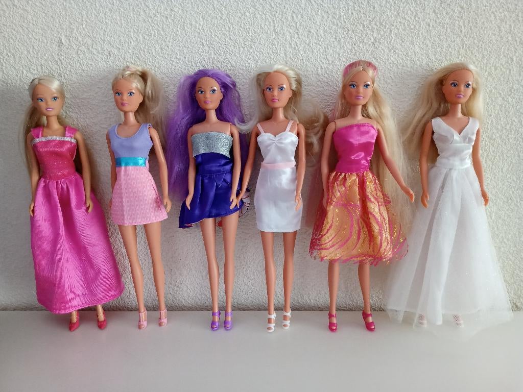 6 STEFFI LOVE Poppen met SIMBA TOYS Kleding, Ophalen of Verzenden, Gebruikt, Overige typen