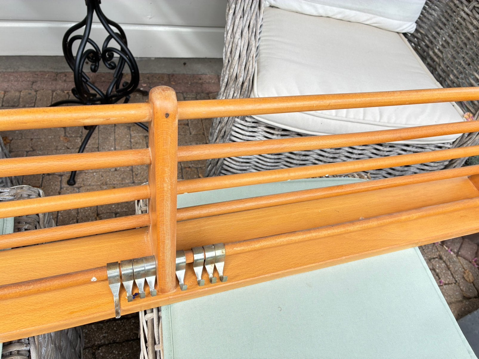 Vintage wand keukenrek dubbel, Antiek en Kunst, Ophalen
