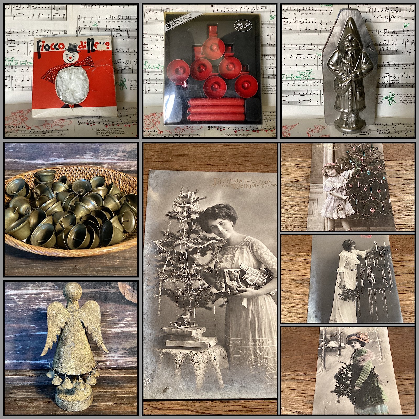 Oude kerstballen, maar nog veel meer bij Puurnostalgie!, Ophalen of Verzenden, Gebruikt