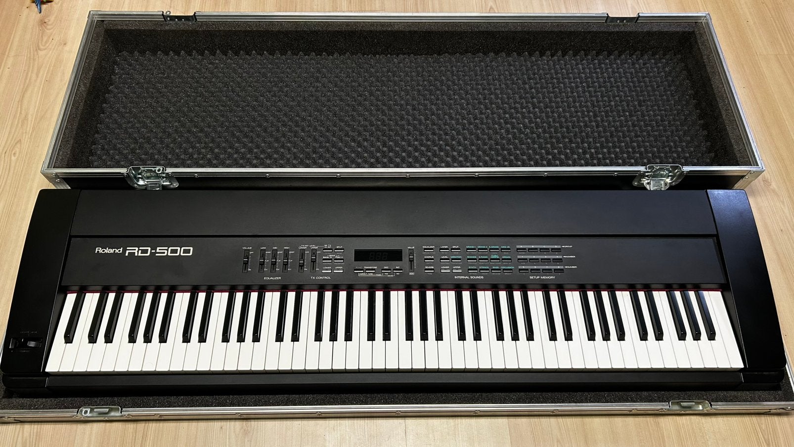 Roland RD-500 Digital Piano met Flightcase, Ophalen, Gebruikt, 88 toetsen, Roland
