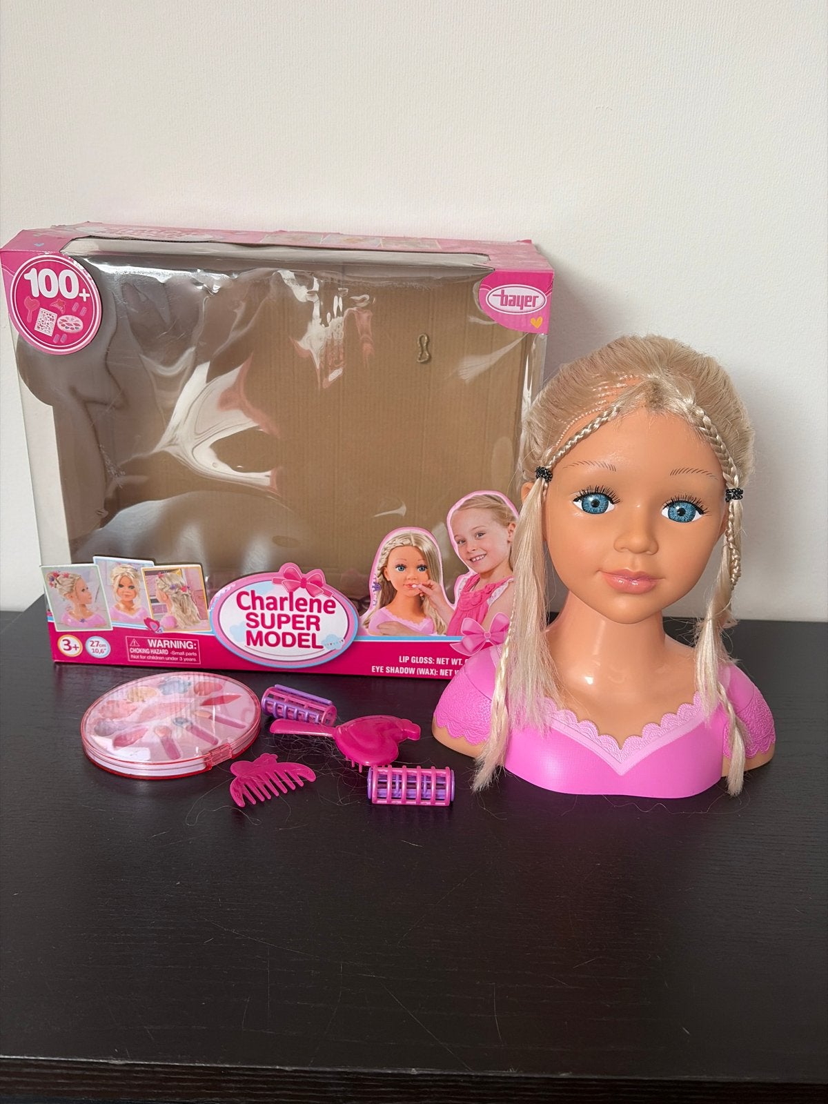 Bayer Charlene Super Model Kappershoofd met accessoires, Kinderen en Baby's, Ophalen, Zo goed als nieuw, Overige typen