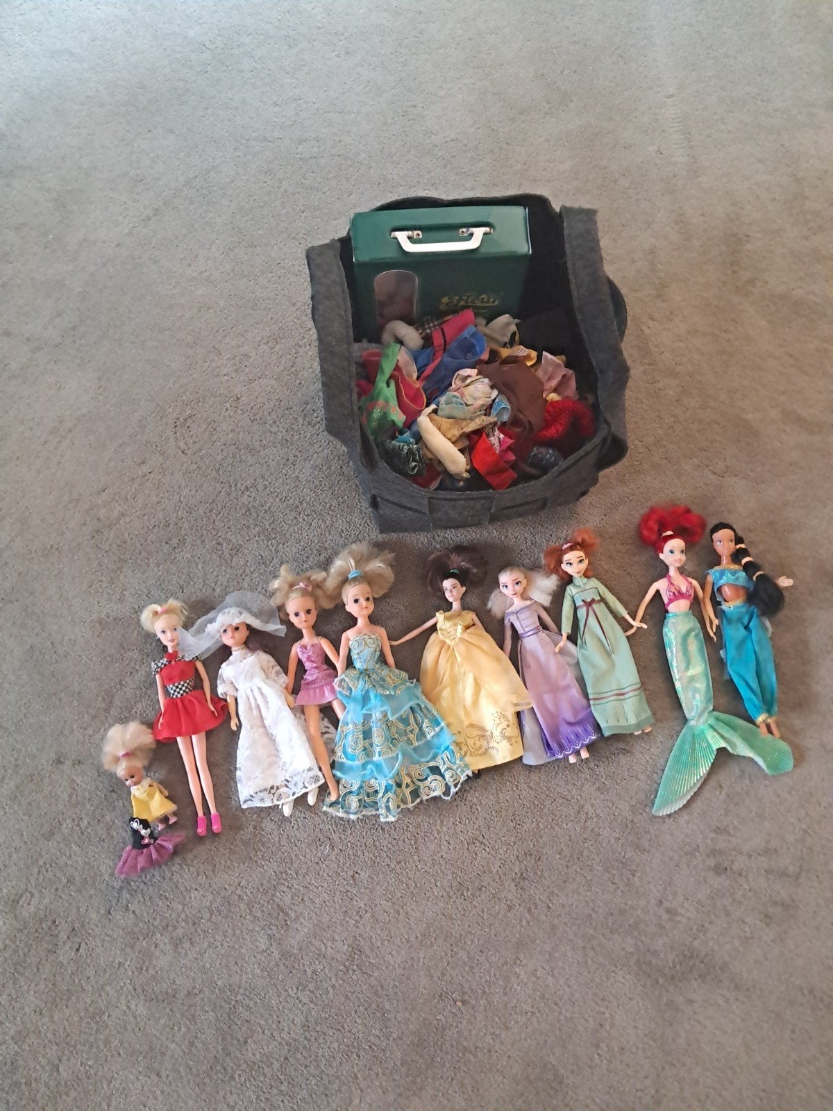 Grote verzameling Barbie & Fleur : 10 Poppen, Kle, Ophalen of Verzenden, Gebruikt, Barbie