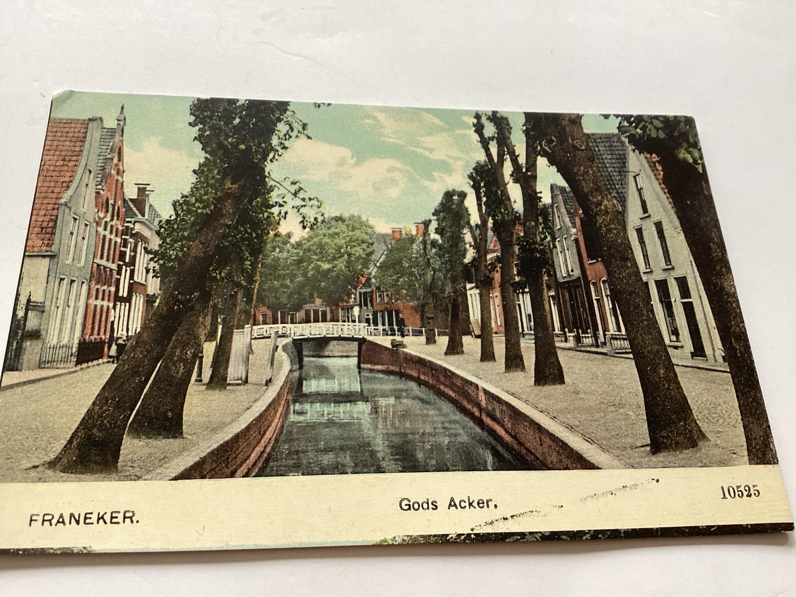 Franeker Gods Acker Gracht Friesland, Ophalen of Verzenden, Voor 1920, Gelopen, Friesland