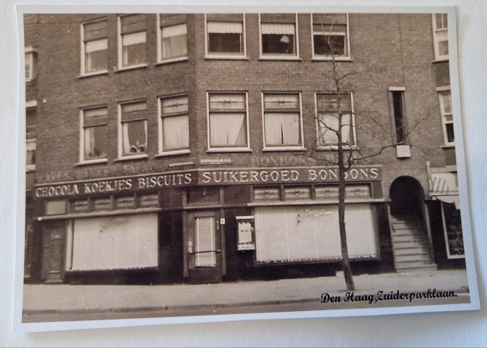1634 Den Haag De Gruyter Hoek Zuiderparklaan, Ophalen of Verzenden, 1940 tot 1960, Ongelopen, Zuid-Holland