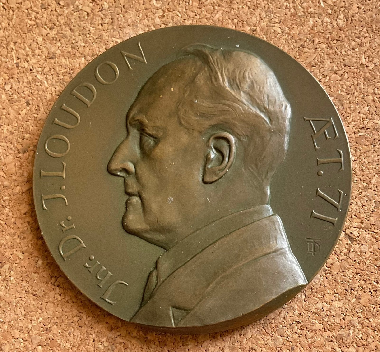 Penning Medaille - Jhr. Dr. J. LOUDON - AET. 71- 1937, Ophalen of Verzenden, Overige materialen, Nederland