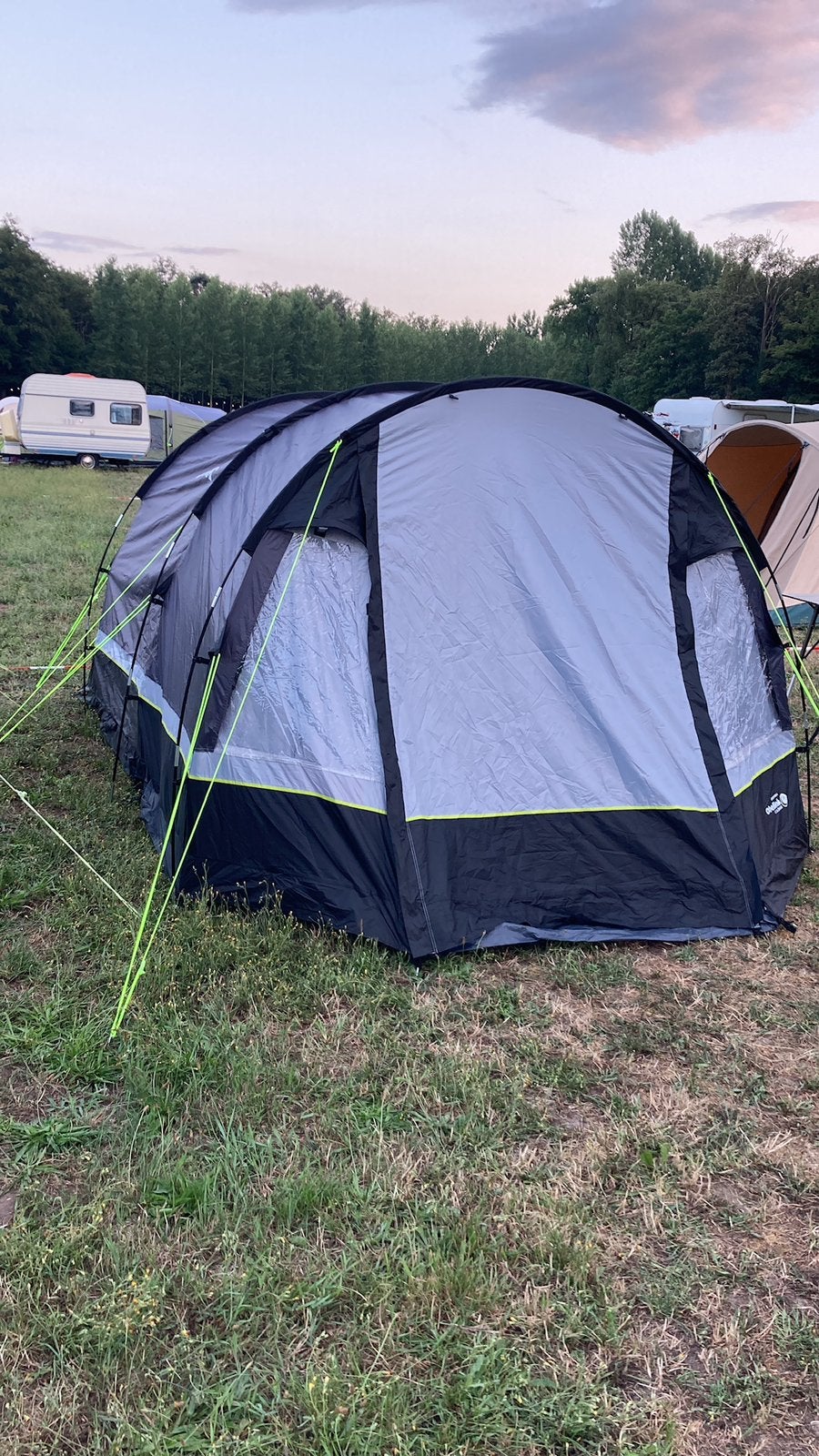 Obelink Benidorm 4 Cooldark tunneltent (mist 1 stok), Ophalen, Gebruikt, Tot en met 4