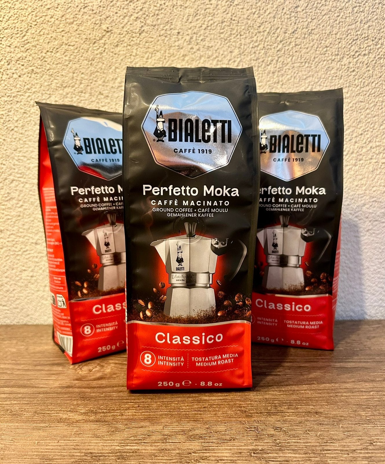 Bialetti Perfetto Moka Classico Intenso 8 (250 gram zakken), Witgoed en Apparatuur, Koffiezetapparaten, Ophalen of Verzenden